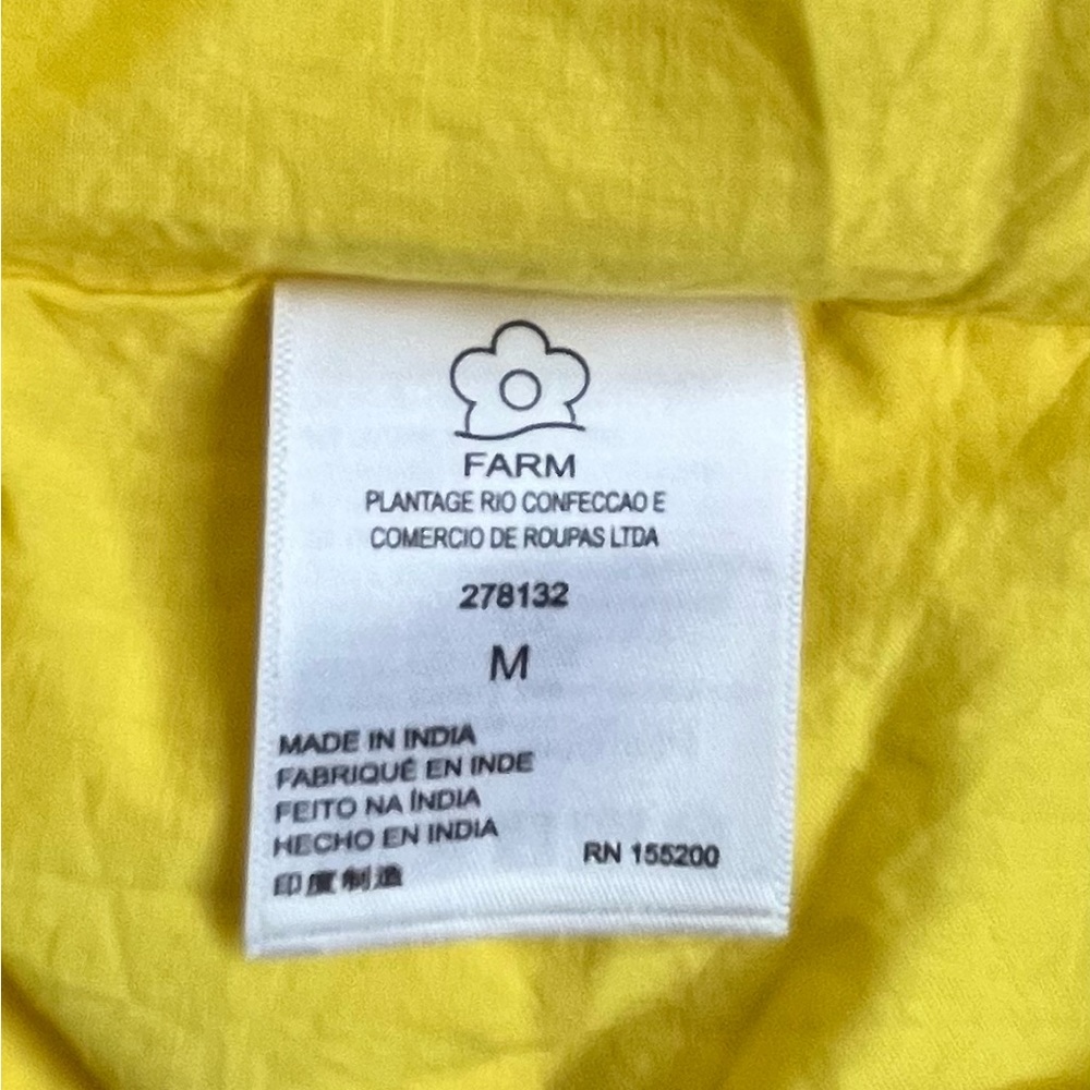 FARM Rio Yellow Midi Dress - Picture 11 of 13